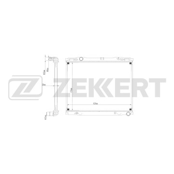 Радиатор охлаждения двигателя Kia Sorento 02-