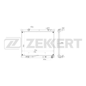 Радиатор охлаждения двигателя Kia Sorento 06-