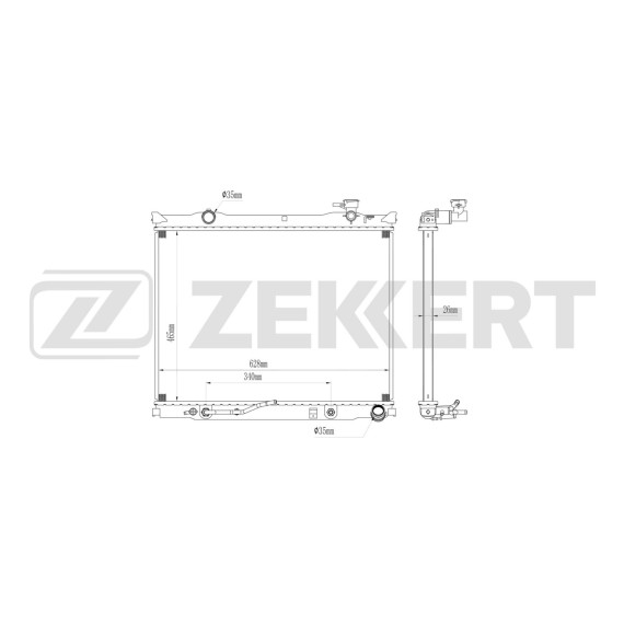 Радиатор охлаждения двигателя Kia Sorento 06-