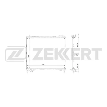 Радиатор охлаждения двигателя LR Range Rover IV 12- Range Rover Sport II 13- Discovery V 16-