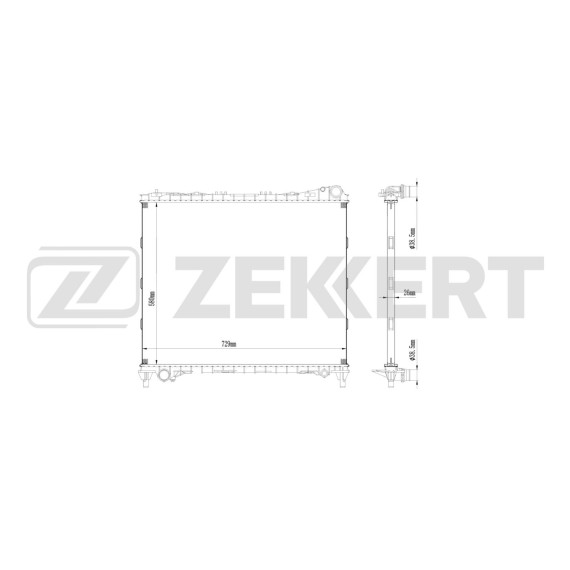 Радиатор охлаждения двигателя LR Range Rover IV 12- Range Rover Sport II 13- Discovery V 16-