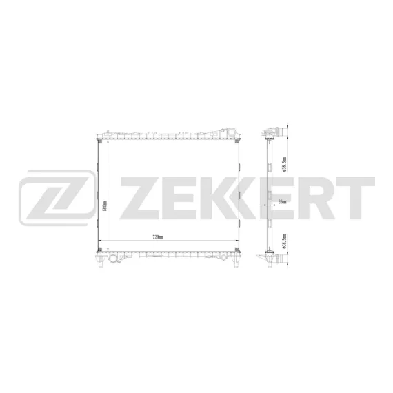 Радиатор охлаждения двигателя LR Range Rover IV 12- Range Rover Sport II 13- Discovery V 16-