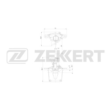 Тормозной суппорт задний правый Ford Mondeo III 00-