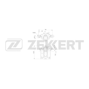 Тормозной суппорт задний левый Toyota Corolla (E120) 01-