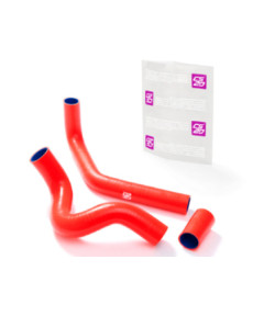 Комплект патрубков радиатора УАЗ-3163 ЗМЗ-409 с А/С силикон красный ком-т 3 шт DRIVE CS20