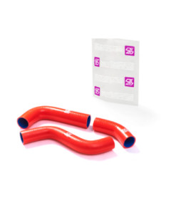 Комплект патрубков радиатора УАЗ-3163 ЗМЗ-409 Е4 силикон красный ком-т 3 шт DRIVE CS20