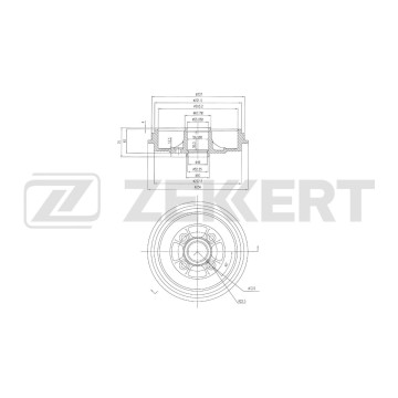 Барабан тормозной задний Nissan Note (E12) 13-