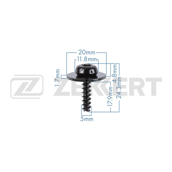 Саморез Mazda Ford Volvo (в упак. 10 шт.)