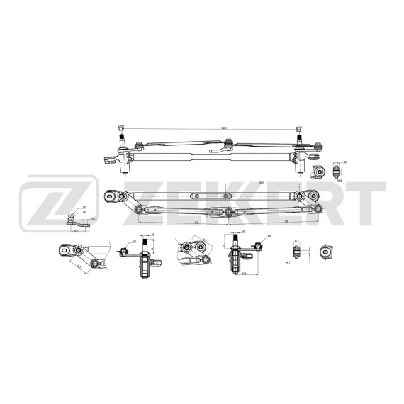 Трапеция стеклоочистителя Chevrolet Aveo/Kalos (T250 T255) 05-