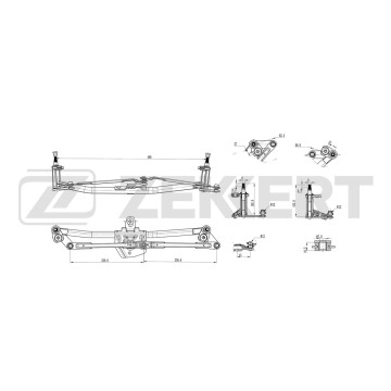 Трапеция стеклоочистителя VW Golf IV 97- Bora 98-