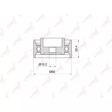 Ролик направляющий / ГРМ KIA Sportage(K00) 2.0 94-99 MAZDA 626(GD) 1.8-2.0 87-92 / 929 2.0-2.2 87-9
