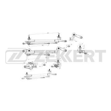 Трапеция стеклоочистителя Nissan X-Trail (T31) 07-