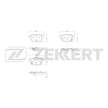 Колодки тормозные дисковые задние Geely Jiaji 19- Gac GS8 16- GN8 17-