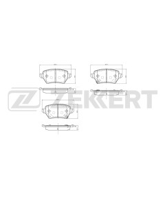 Колодки тормозные дисковые задние Haval H7 19- Big Dog DaGou II 23- Wey 05 23- VV7 19-
