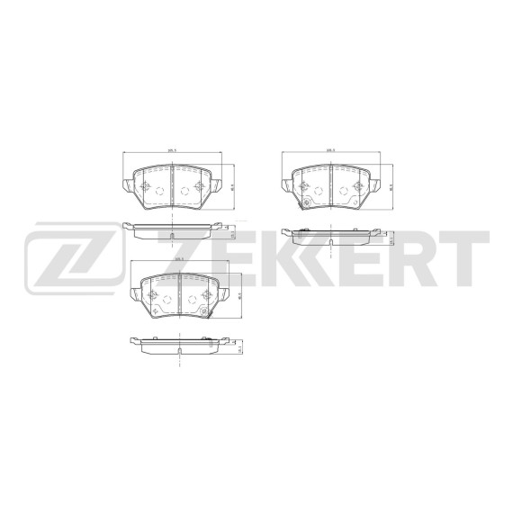 Колодки тормозные дисковые задние Haval H7 19- Big Dog DaGou II 23- Wey 05 23- VV7 19-
