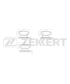 Колодки торм. диск. задн. Hyundai Staria 21- Ioniq 5 21- Ioniq 6 22- Kia EV6 21- EV9 23- Genesi