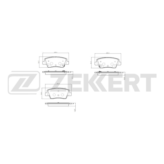 Колодки торм. диск. задн. Hyundai Staria 21- Ioniq 5 21- Ioniq 6 22- Kia EV6 21- EV9 23- Genesi