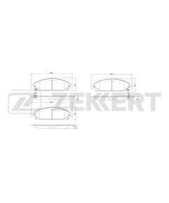 Колодки тормозные дисковые передние Ford Mustang VI 14-