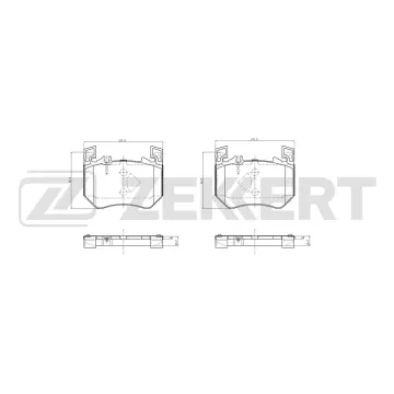 Колодки торм. диск. передн. MB S-Class (W223) 20- GLC-Class (X254) 22- CLE-Class (C236) 23- E-Cla