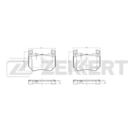 Колодки торм. диск. передн. MB S-Class (W223) 20- GLC-Class (X254) 22- CLE-Class (C236) 23- E-Cla