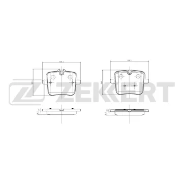 Колодки торм. диск. задн. BMW X5 (G05) 18- X5 M (F95) 19- X6 (G06) 19- X6 M (F96) 19- X7 (G07) 2