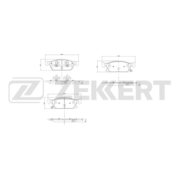 Колодки торм. диск. передн. Ford Kuga III 20- S-Max II 15- Galaxy III 15- Edge II 15- Changan CS