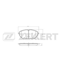 Колодки тормозные дисковые передние VW Multivan VI 15- Transporter VI 15-
