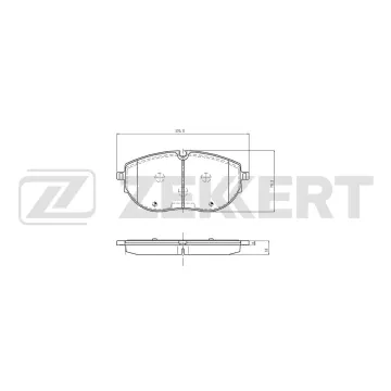 Колодки тормозные дисковые передние VW Multivan VI 15- Transporter VI 15-