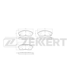 Колодки тормозные дисковые передние Jac Sunray 10- Sollers Atlant 10-