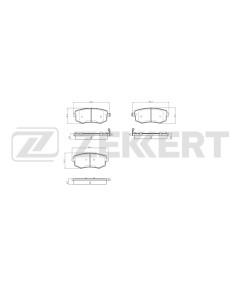 Колодки тормозные дисковые задние Jac Sunray 10- Sollers Atlant 10-