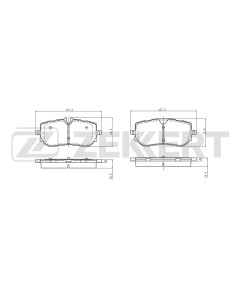 Колодки тормозные дисковые задние Hongqi H9 20-