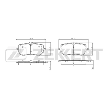 Колодки тормозные дисковые задние Hongqi H9 20-