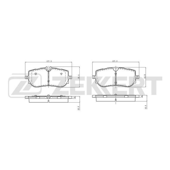 Колодки тормозные дисковые задние Hongqi H9 20-