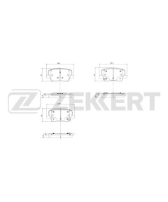 Колодки тормозные дисковые задние Ssangyong Rexton IV 17-
