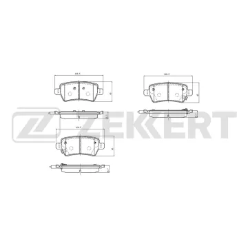 Колодки тормозные дисковые задние Chery Arrizo 8 22- Geely Emgrand II 21-