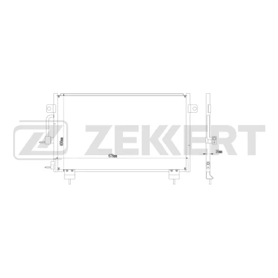 Радиатор кондиционера Chery Tiggo (T11 FL) 05- Tiggo 2 16- Tiggo 3 16-
