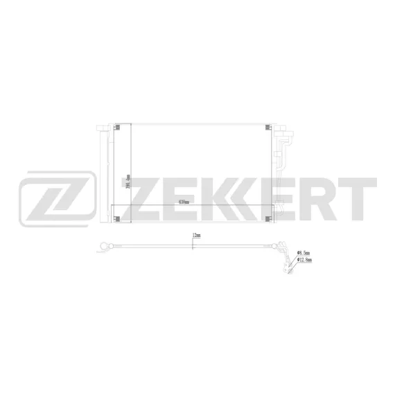 Радиатор кондиционера Hyundai Elantra VI 15- i30 III 16-
