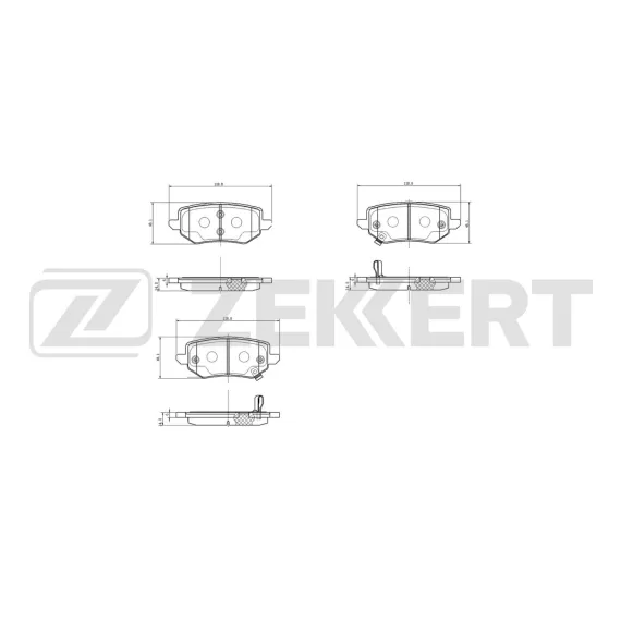 Колодки тормозные дисковые задние Great Wall Poer 20- Wall Poer King Kong 22- Tank 300 21-