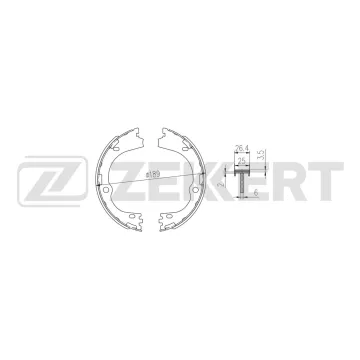 Колодки торм. бараб. задн. стоян. торм. Hyundai Tucson III 15- Kia Sportage IV 15-