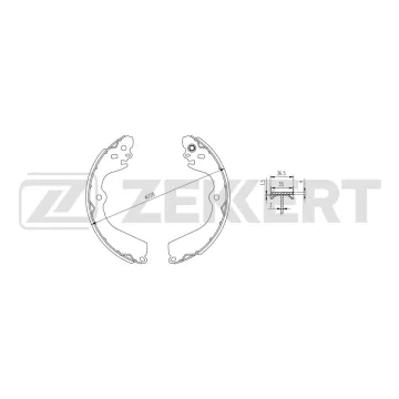 Колодки торм. бараб. задн. Nissan NV200 (M20_) 09- Chevrolet Express 14- Mitsubishi Delica:D3 11-