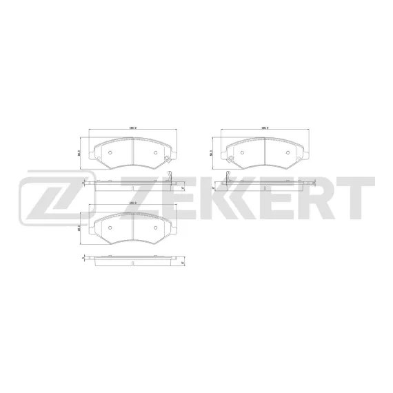 Колодки торм. диск. передн. Chery Tiggo 5 (T21) 14- Jetour Dashing 22- X70 Plus 20- X90 Plus 21-