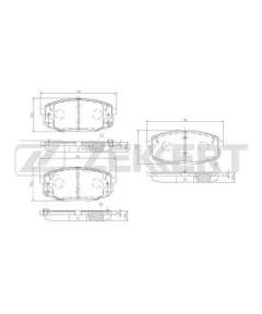 Колодки торм. диск. передн. (смесь CERAMIC) Hyundai Creta 16- i30 I II 07- Kia Ceed I II 07- Cera