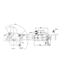 Стартер Lada Largus (FS0_ FSA_ KS0_ RS0_ KSA_) 12- Nissan Kubistar (X76) 03- Renault Logan 04-