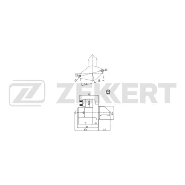 Стартер Toyota Corolla (E110) 97- Avensis (T220) 97- Carina E (T190) 92-