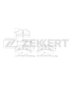Колодки торм. диск. передн. Chevrolet Lumina APV 89- Cadillac Eldorado 87- Fleetwood 84- Pontiac