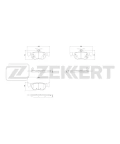 Колодки тормозные дисковые задние Mazda 3 IV 18- CX-30 19- MX-30 20-