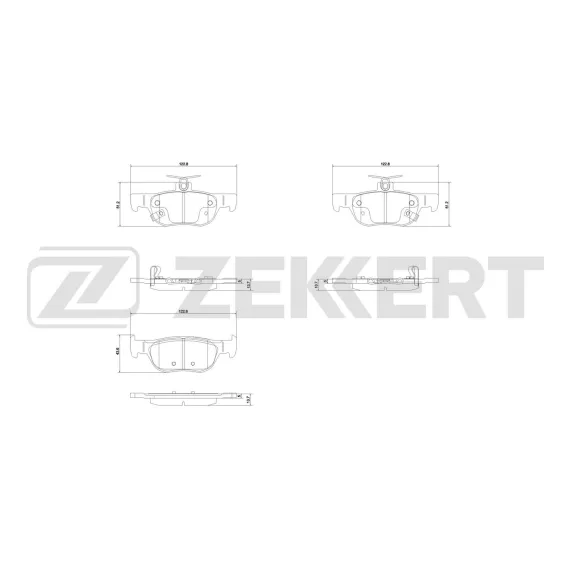 Колодки тормозные дисковые задние Mazda 3 IV 18- CX-30 19- MX-30 20-