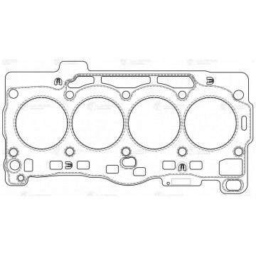 Прокладка ГБЦ для а/м Skoda Octavia A7 (12-)/Karoq (17-)/Kodiaq (16) 1.4TSi [CZEA] (LES 11807)