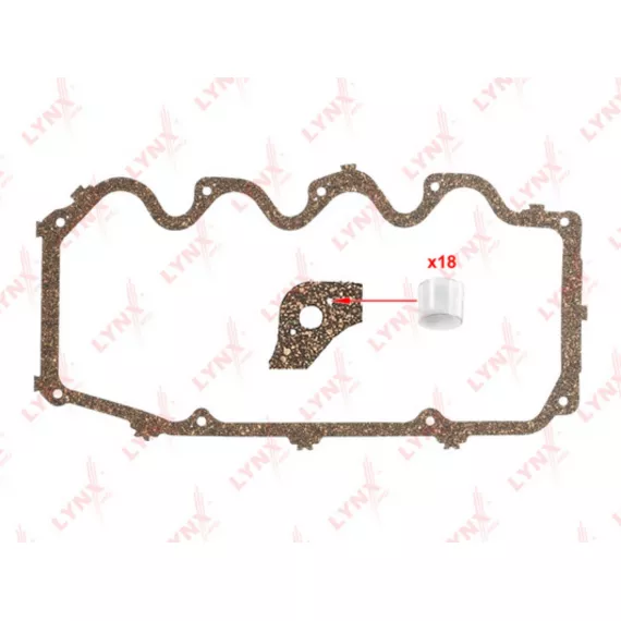 Прокладка крышки ГБЦ FORD Escort III-VI 1.1-1.6 80-96 / Fiesta II-III 1.3-1.6 83-93 / Sierra 1.6 89-
