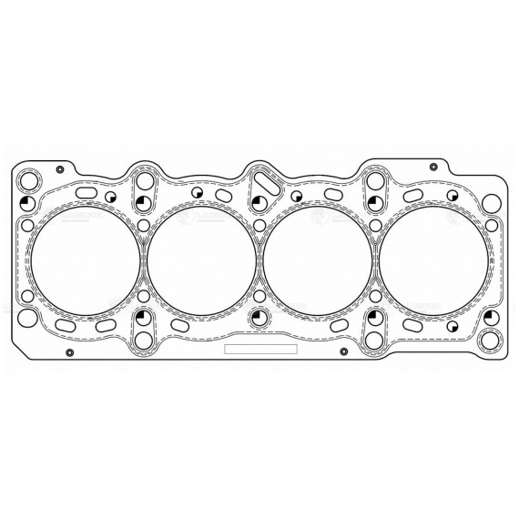 Прокладка ГБЦ для а/м Fiat Albea (02-)/Doblo (05-)/Punto (12-) 1.4i (LES 11601)